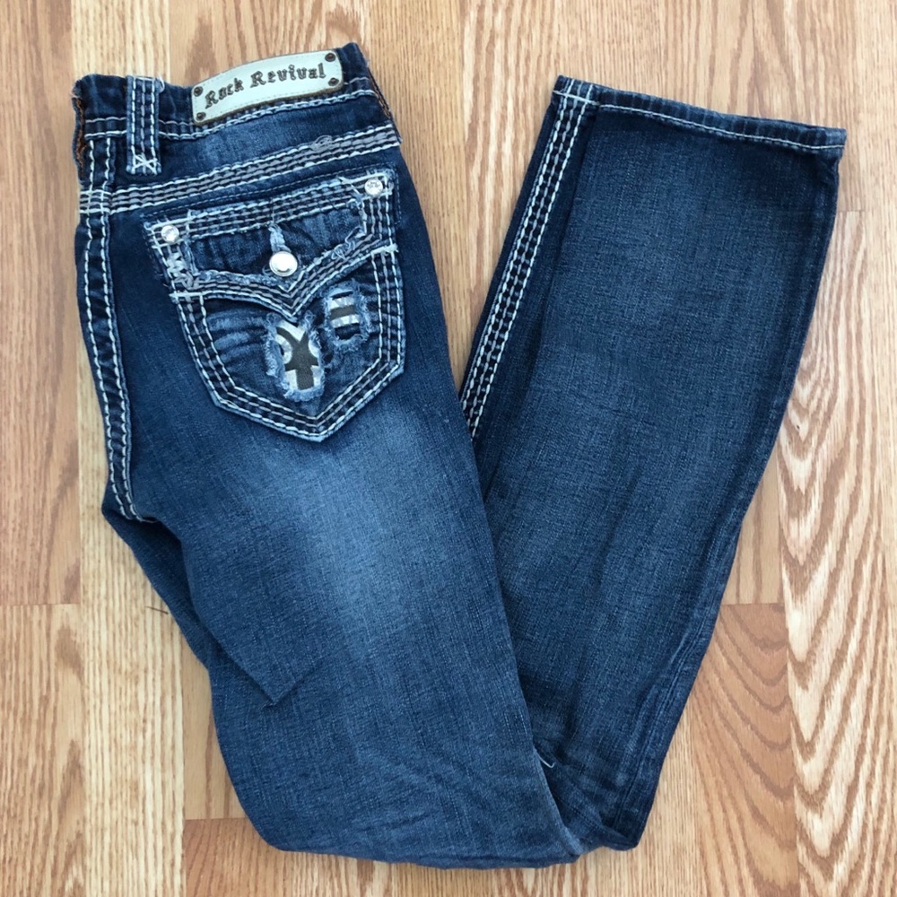 Rock Revival Felicia Cuff Straight Leg Size 29
